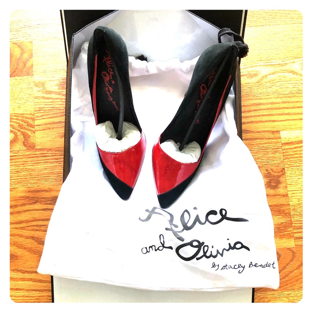 Authentic 💯 Alice and Olivia worn twice sz 7.5